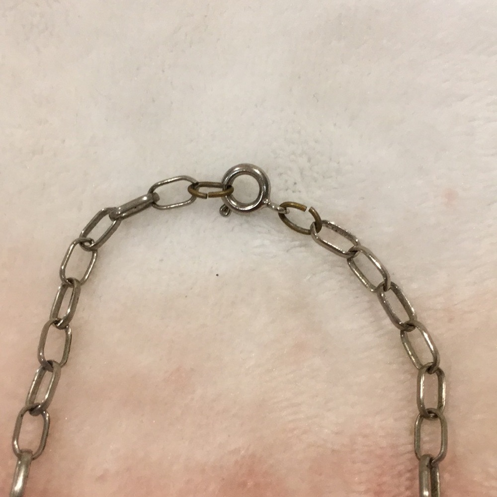 Rustic Vintage Metal Balls and Quartz Chip Chain Necklace Double strand Resale - Picture 13 of 14